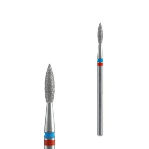 Staleks Diamond Flame Drill Bit with Blue-Red Indicator 8mm
