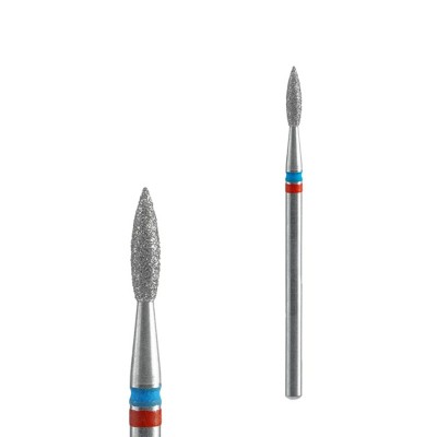 Staleks Diamond Flame Drill Bit with Blue-Red Indicator 8mm
