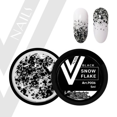 Snow Flake Black P006