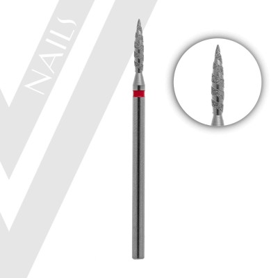 Φρέζα Διαμαντένια Φλόγα Tornado Κόκκινη 021