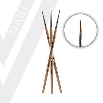Πινέλο Nail Art - Φυσική Τρίχα №1,5 B033