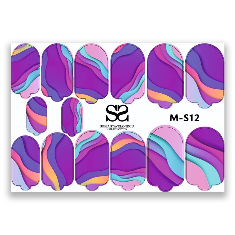 Stickers Wraps Manicure M-S12