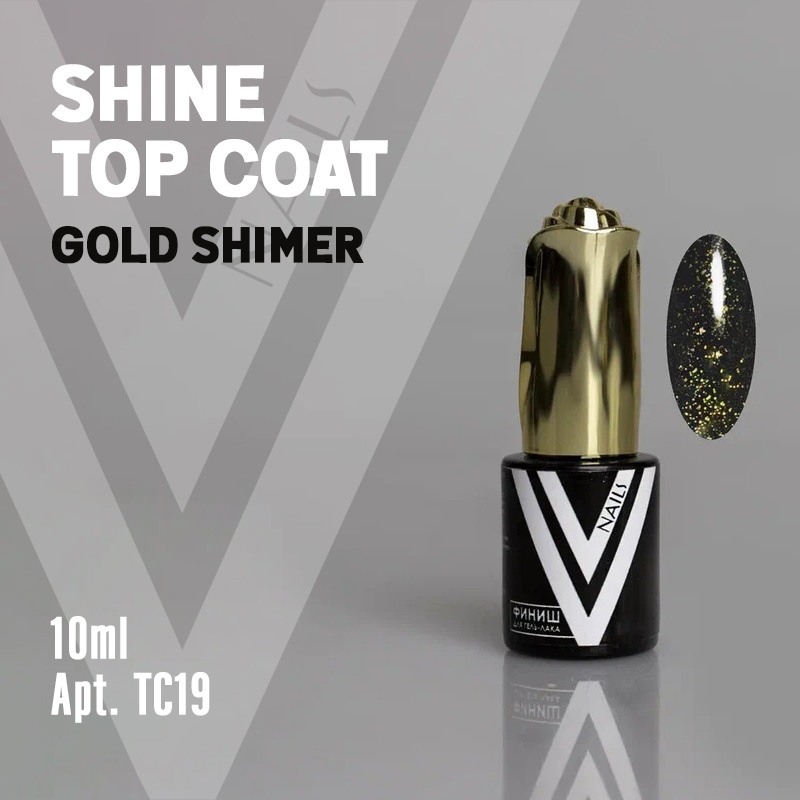 Shine Top Coat With Gold Shimmer