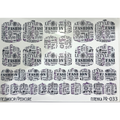 Stickers Wraps Pedicure PR-033